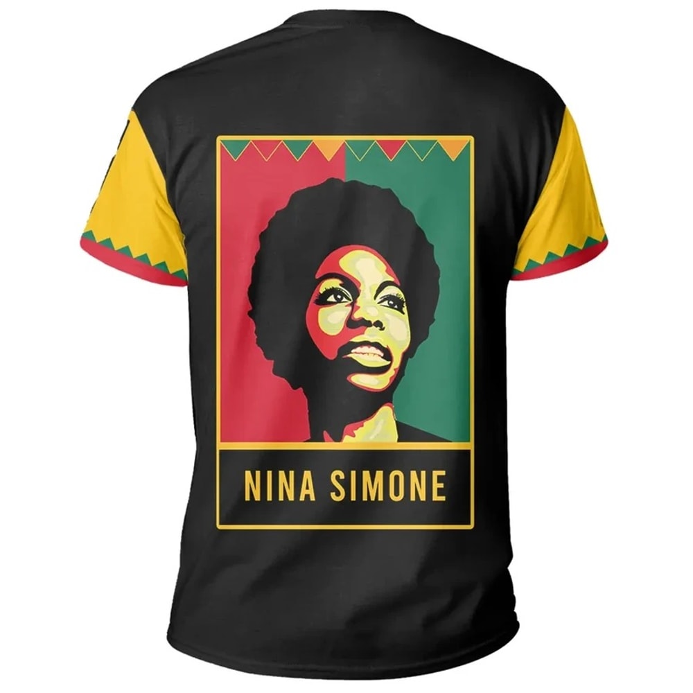 Nina Simone Black History Month Men Style T-Shirt, African T-shirt For Men Women