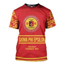sigma phi epsilon fraternity tee, african t-shirt for men women