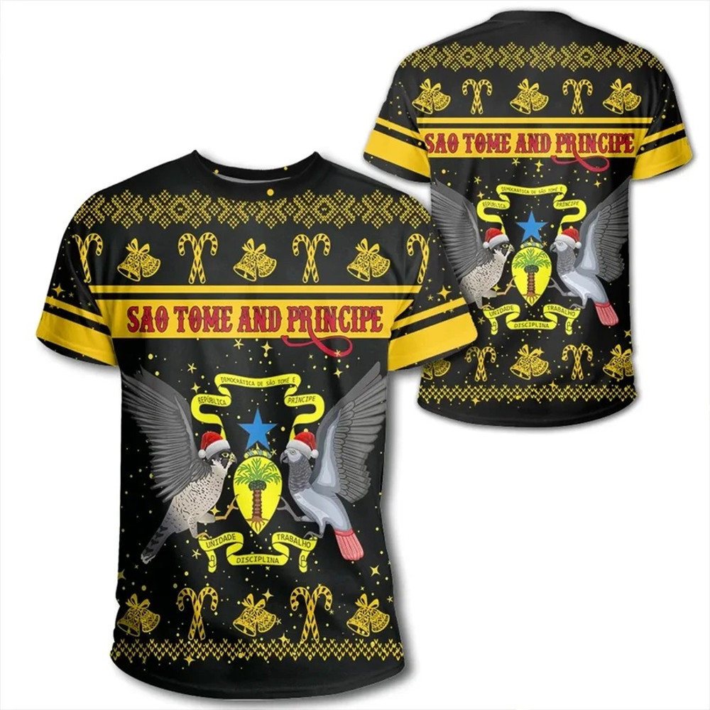 Sao Tome and Prencipe T-Shirt Christmas, African T-shirt For Men Women