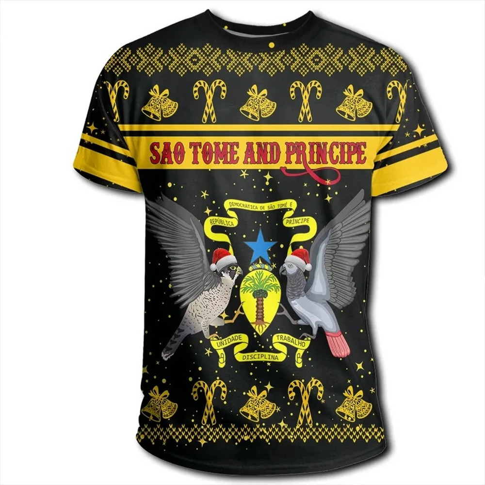 Sao Tome and Prencipe T-Shirt Christmas, African T-shirt For Men Women