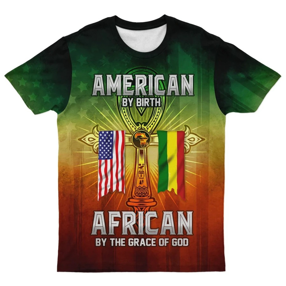African By The Grace Of God Tee, African T-shirt For Men Women