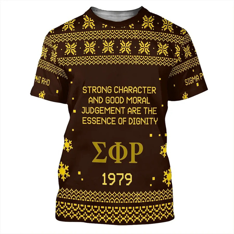 Sigma Phi Rhose Xmas Motto T-Shirt, African T-shirt For Men Women