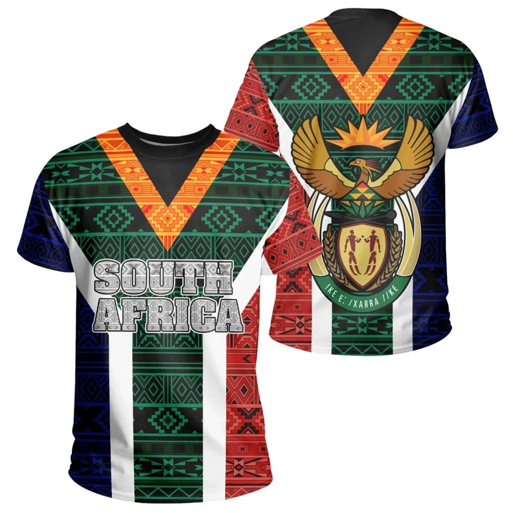South Africa Ndebele Tee, African T-shirt For Men Women