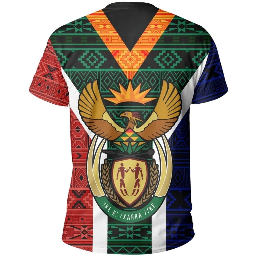South Africa Ndebele Tee, African T-shirt For Men Women