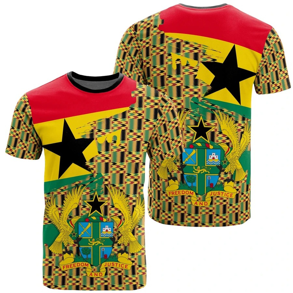 Kente Beautiful Pattern Tee - Gash Style, African T-shirt For Men Women
