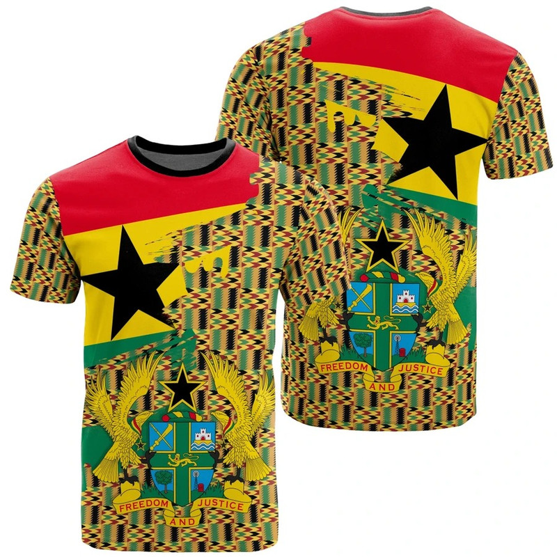 Kente Beautiful Pattern Tee - Gash Style, African T-shirt For Men Women