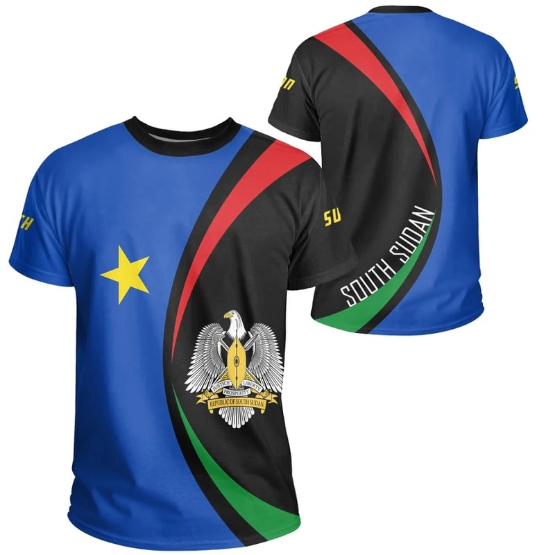 South Sudan Tee - Circle Style, African T-shirt For Men Women