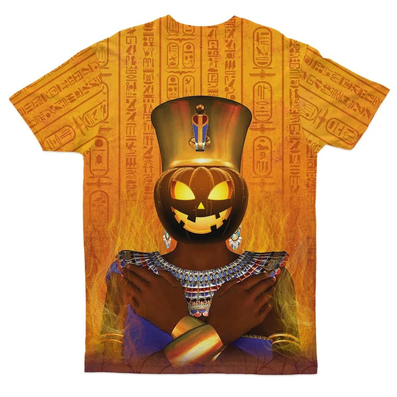 Pumpkin Queen Tee, African T-shirt For Men Women
