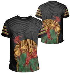 Lion Of Judah Ethiopia Tee - Shadow Style, African T-shirt For Men Women
