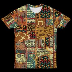 african quilting t-shirt, african t-shirt for men women