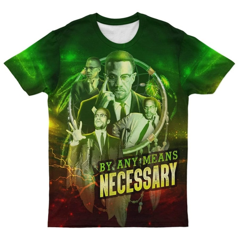 Galaxy Malcolm X Tee, African T-shirt For Men Women