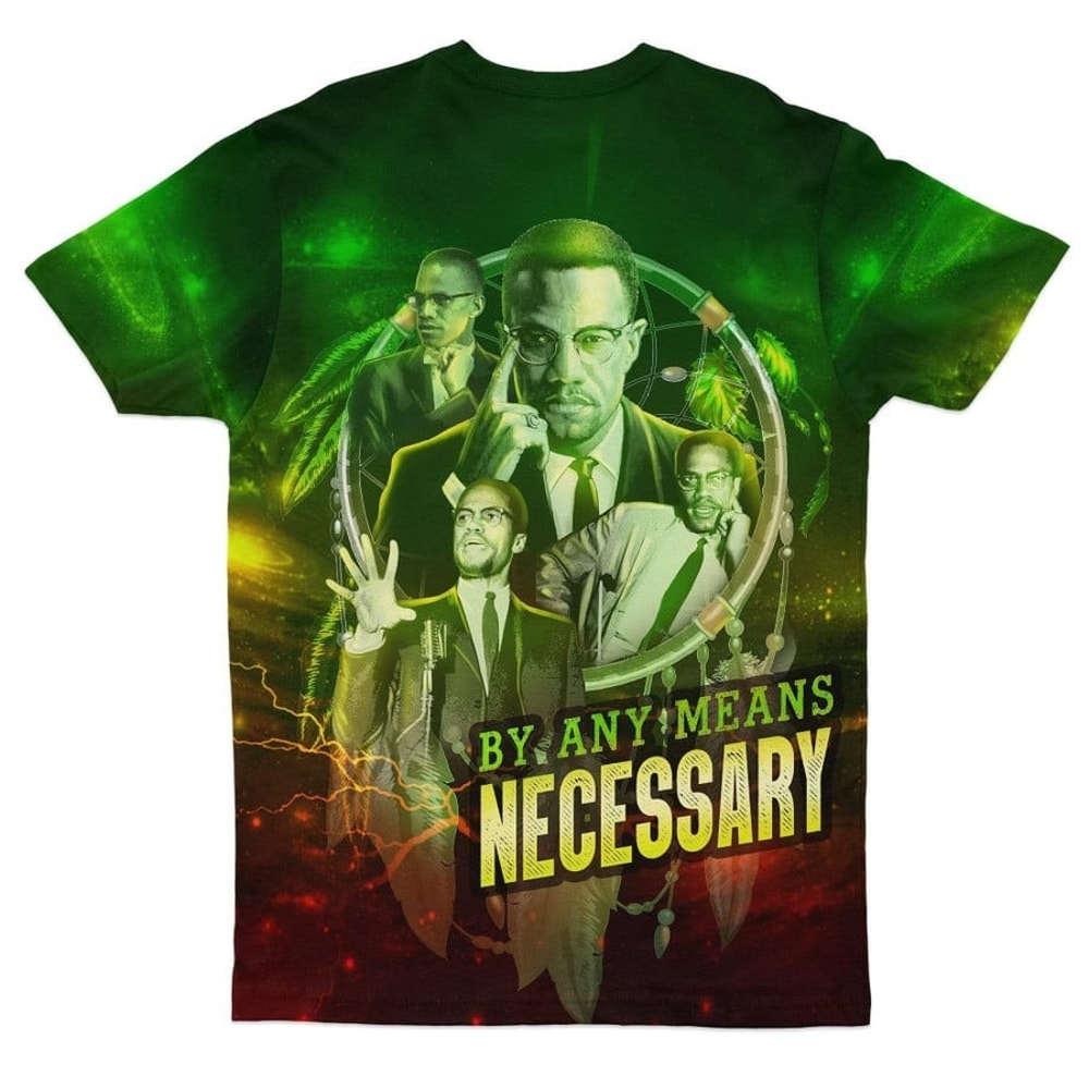 Galaxy Malcolm X Tee, African T-shirt For Men Women