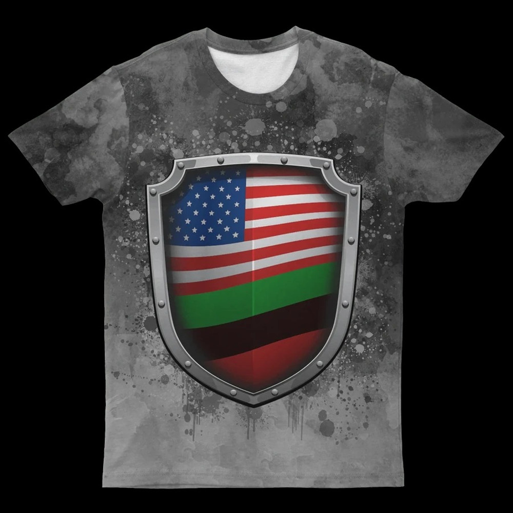 African American Flag T-shirt, African T-shirt For Men Women