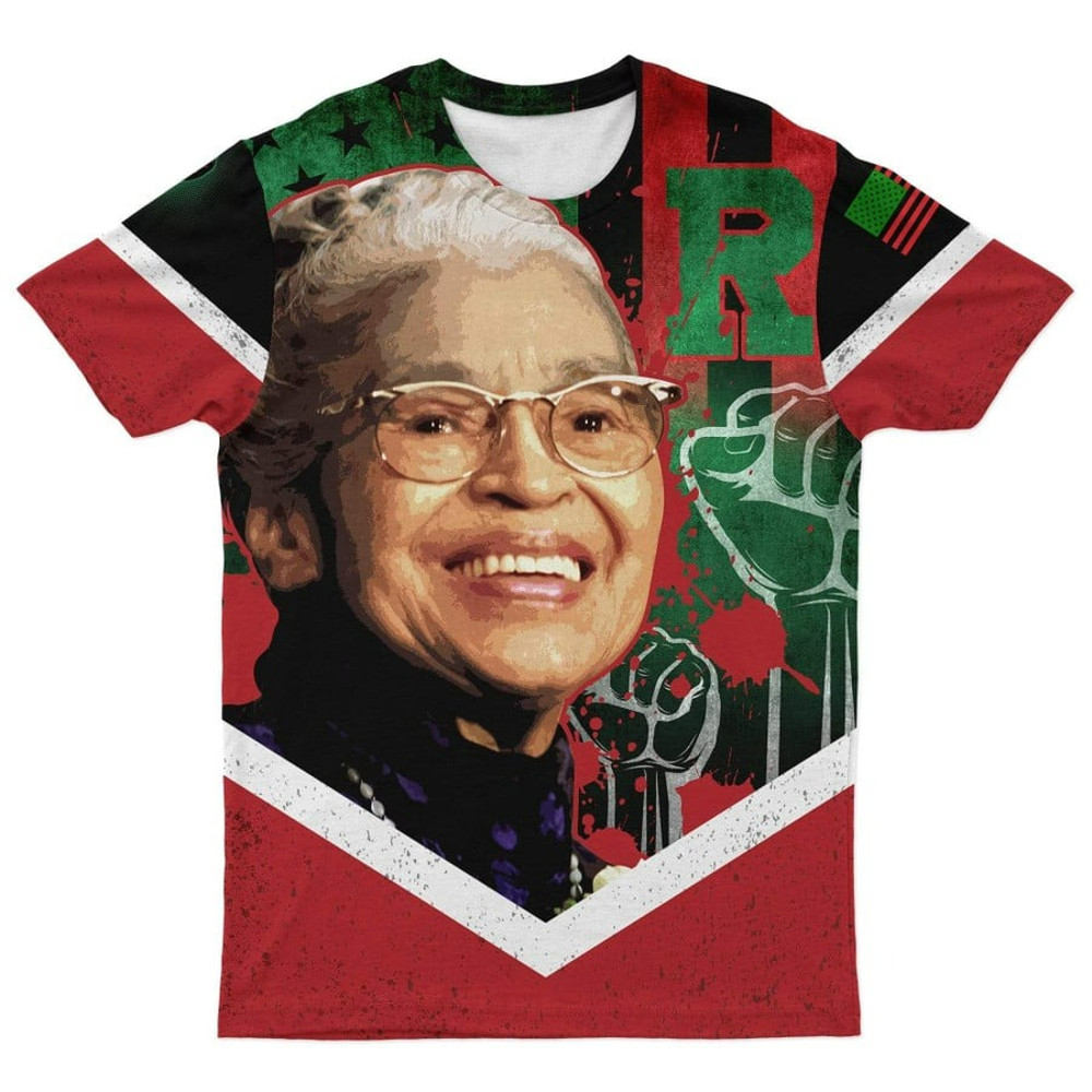 African American Flag Rosa Park Tee, African T-shirt For Men Women