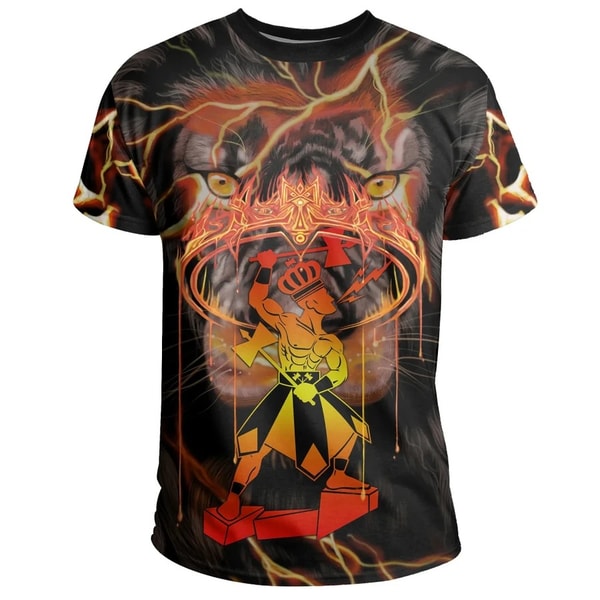 Lion Shango Orisha Yoruba Religion Tee, African T-shirt For Men Women