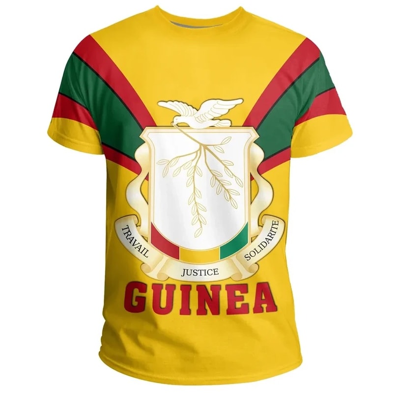 Guinea T-Shirt Tusk Style, African T-shirt For Men Women