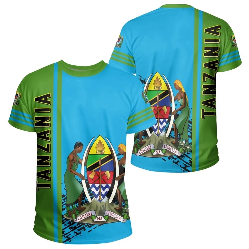 Tanzania Quarter Style T-Shirt, African T-shirt For Men Women