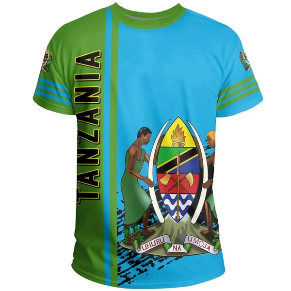 Tanzania Quarter Style T-Shirt, African T-shirt For Men Women