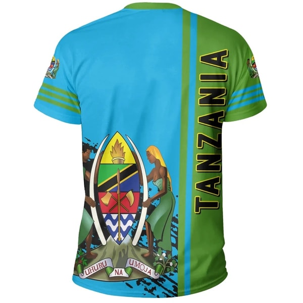 Tanzania Quarter Style T-Shirt, African T-shirt For Men Women