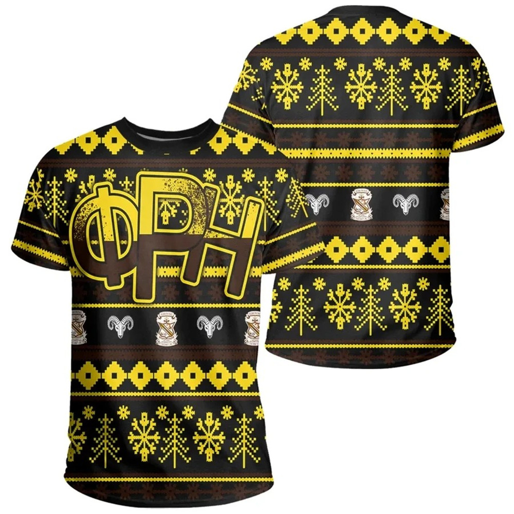 Sigma Phi Rho Christmas Splatters T-Shirt, African T-shirt For Men Women