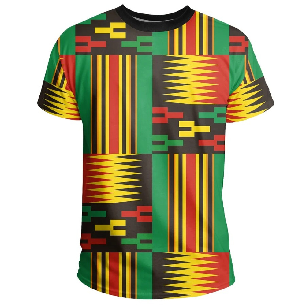 Adwinasa Kente Tee, African T-shirt For Men Women
