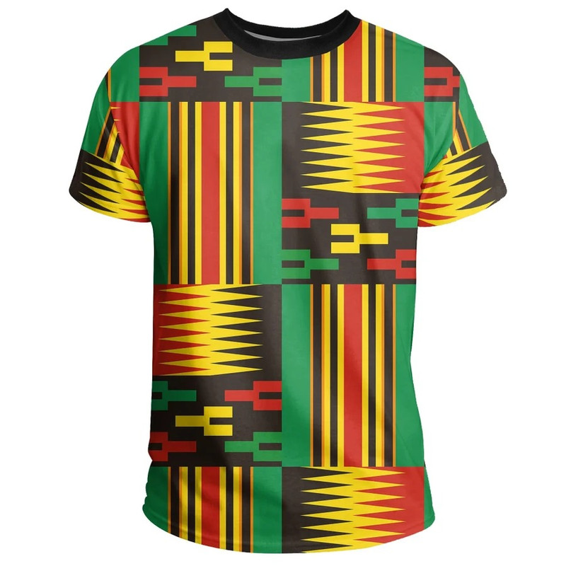 Adwinasa Kente Tee, African T-shirt For Men Women