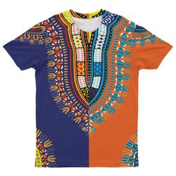 dashiki half 4 t-shirt, african t-shirt for men women