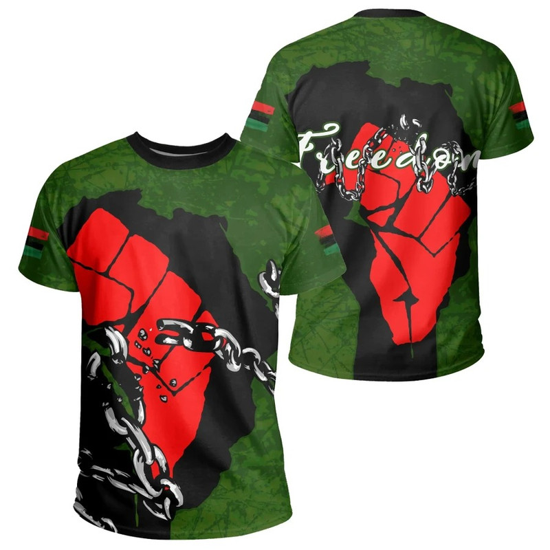 Freedom Fighter Tee, African T-shirt For Men Women