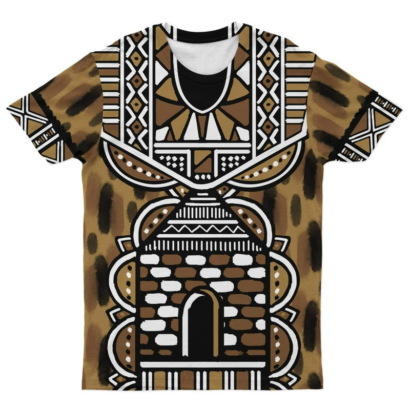 Printed Mudcloth Dashiki T-shirt, African T-shirt For Men Women