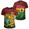 Ghana Kente Tee, African T-shirt For Men Women