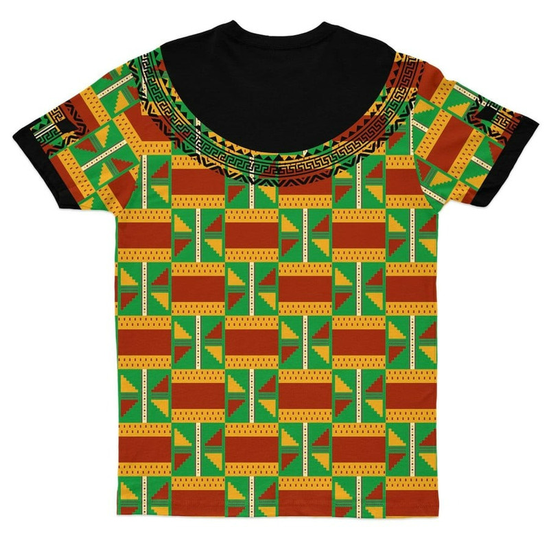 Kente Dashiki T-shirt, African T-shirt For Men Women