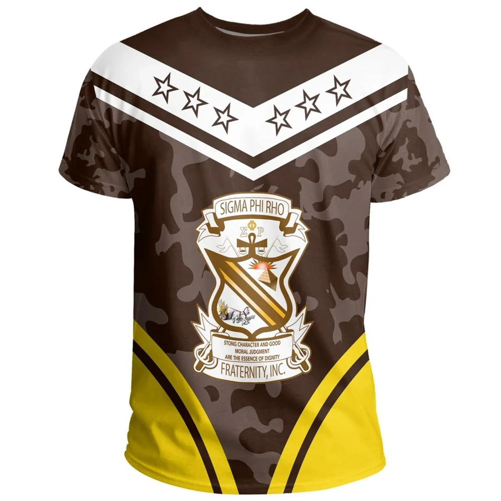 Sigma Phi Rho Camouflage T-Shirt, African T-shirt For Men Women