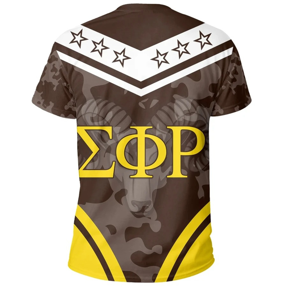 Sigma Phi Rho Camouflage T-Shirt, African T-shirt For Men Women