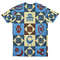 Adinkra Azure Tee, African T-shirt For Men Women