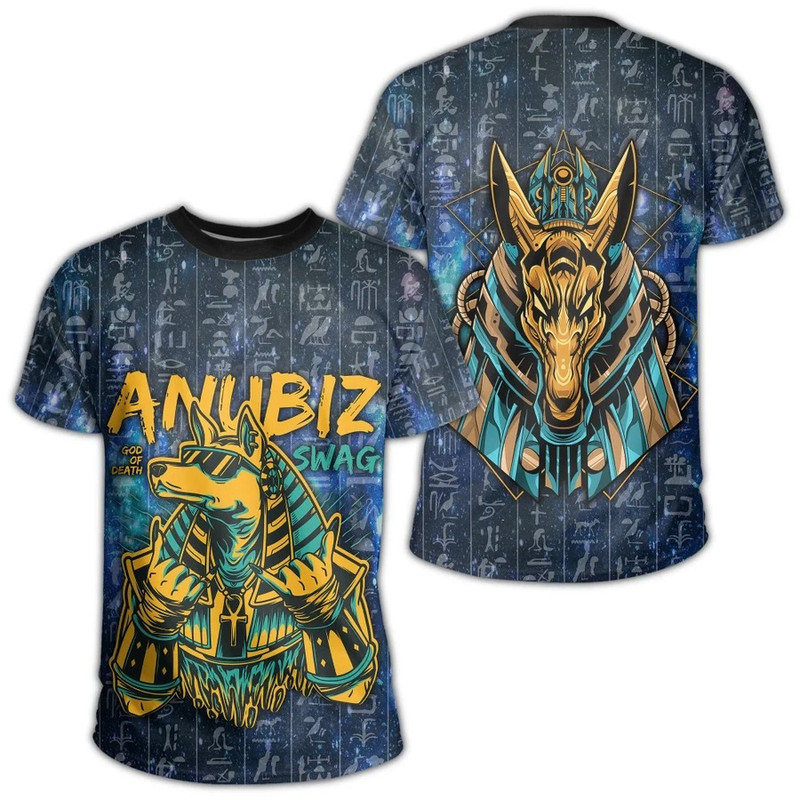 Egypt Anubis Galaxy T-shirt, African T-shirt For Men Women