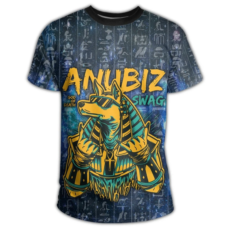 Egypt Anubis Galaxy T-shirt, African T-shirt For Men Women