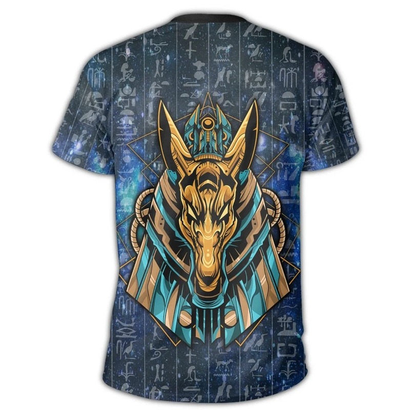 Egypt Anubis Galaxy T-shirt, African T-shirt For Men Women