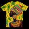 African Art Woman T-shirt, African T-shirt For Men Women