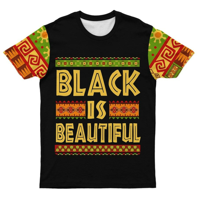 BLACK IS BEAUTIFUL T-shirt 01, African T-shirt For Men Women