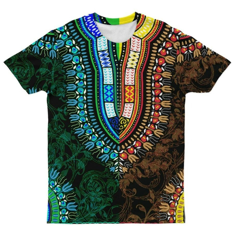 Dashiki Royal Tee, African T-shirt For Men Women
