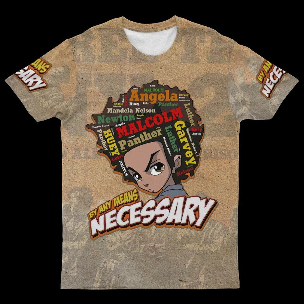 Huey Freeman Black Power T-shirt, African T-shirt For Men Women