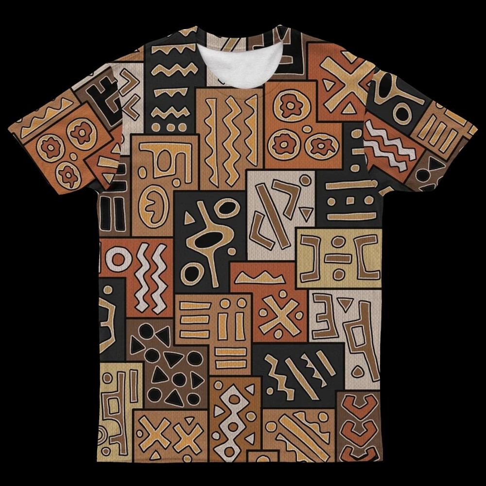 African Pattern Art T-shirt, African T-shirt For Men Women