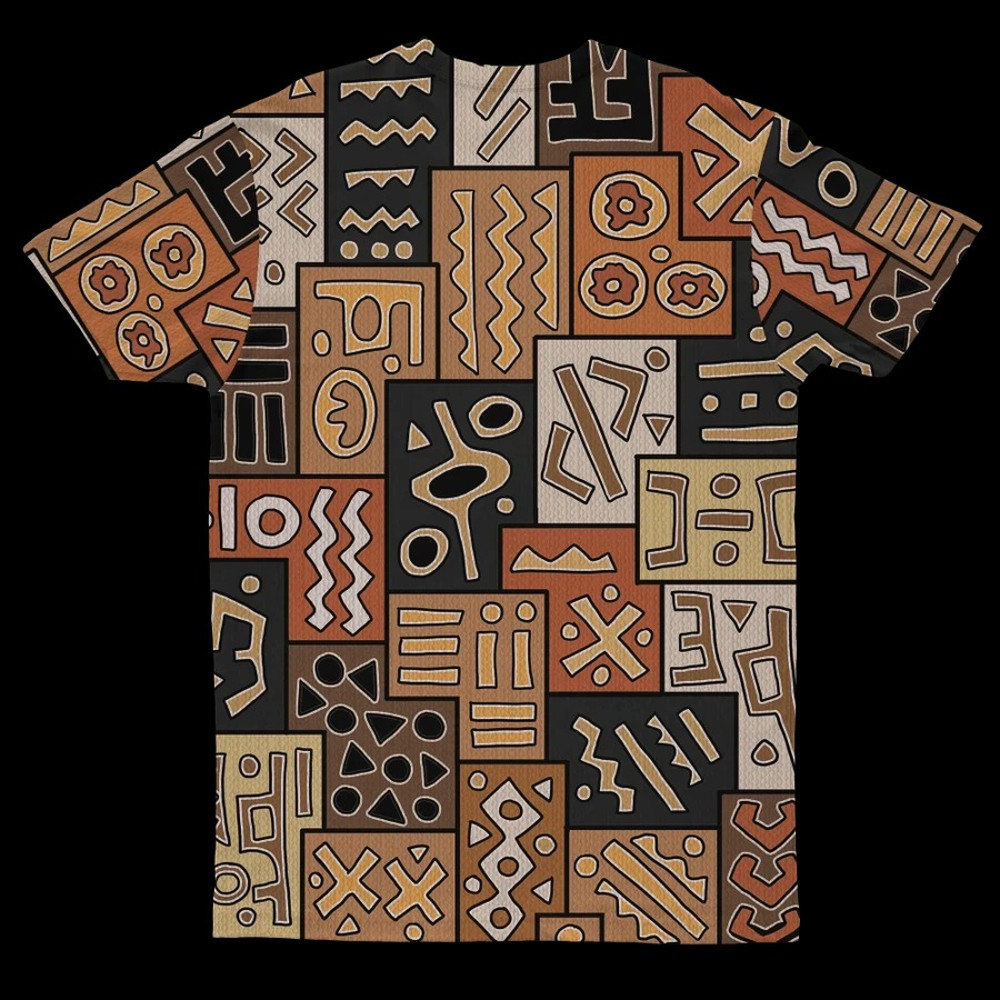 African Pattern Art T-shirt, African T-shirt For Men Women