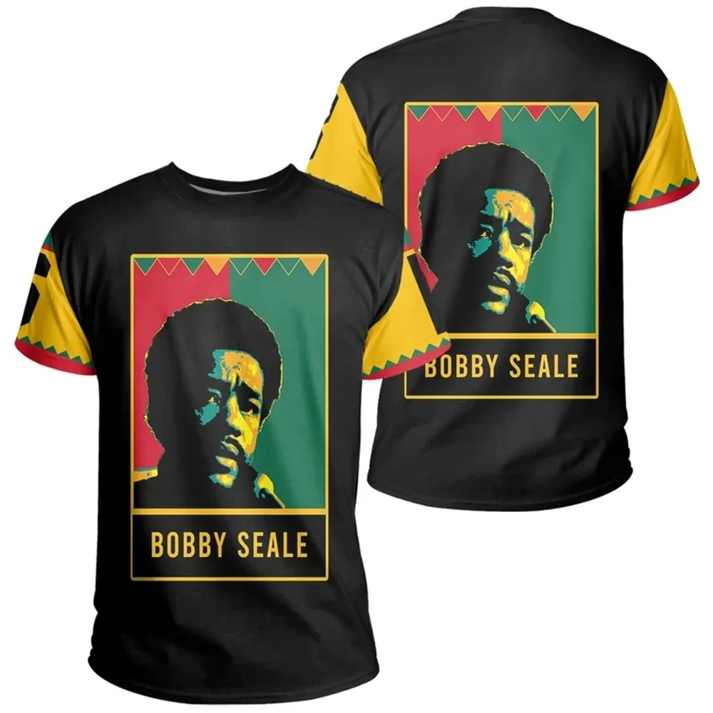Bobby Seale Black History Month Men Style T-Shirt, African T-shirt For Men Women