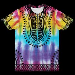 dashiki tie dye t-shirt, african t-shirt for men women