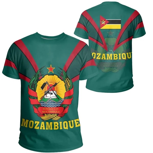 Mozambique T-Shirt Tusk Style, African T-shirt For Men Women