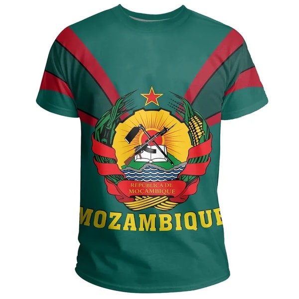Mozambique T-Shirt Tusk Style, African T-shirt For Men Women