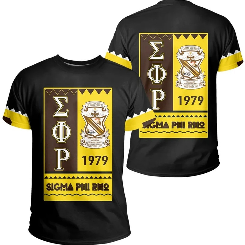 Sigma Phi Rho Black Style T-Shirt, African T-shirt For Men Women