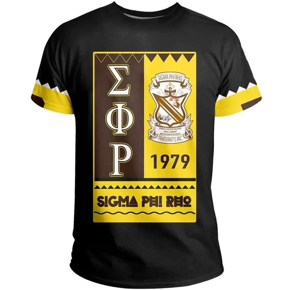 Sigma Phi Rho Black Style T-Shirt, African T-shirt For Men Women
