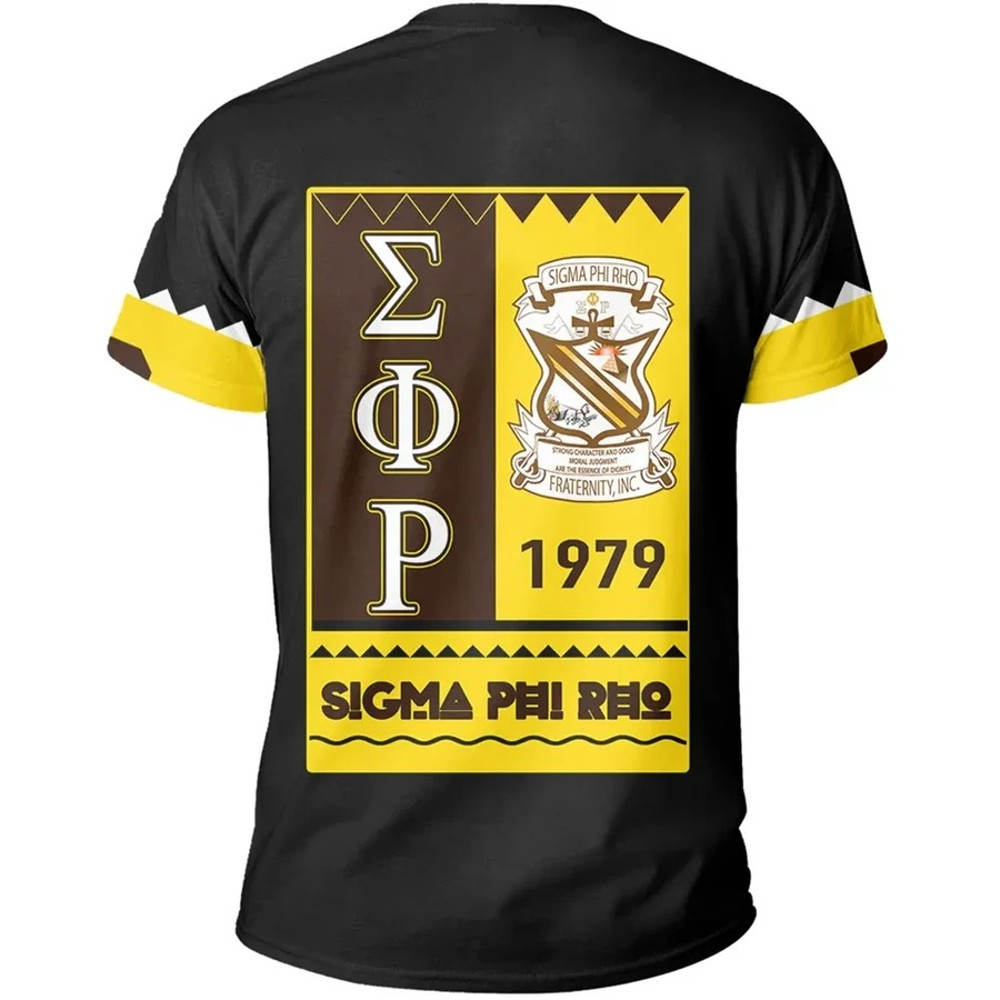 Sigma Phi Rho Black Style T-Shirt, African T-shirt For Men Women